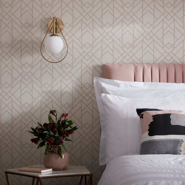 Metro - Sand Neutral Wallcovering | 1838 Wallcoverings