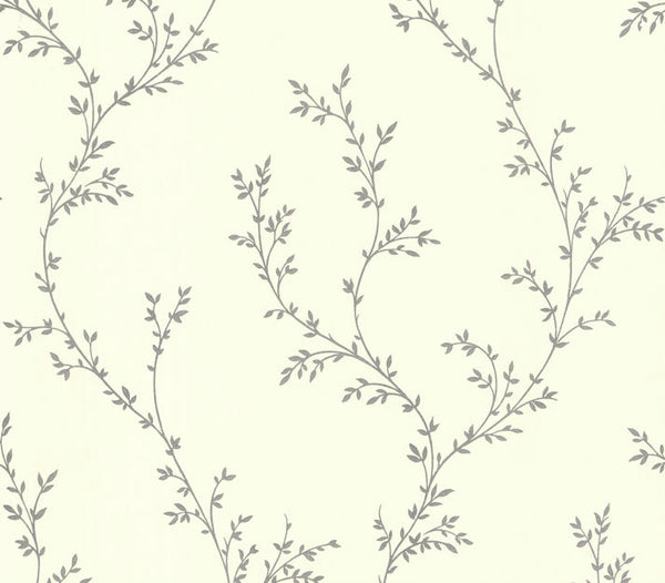 Milton - Silver Wallcovering | 1838 Wallcoverings