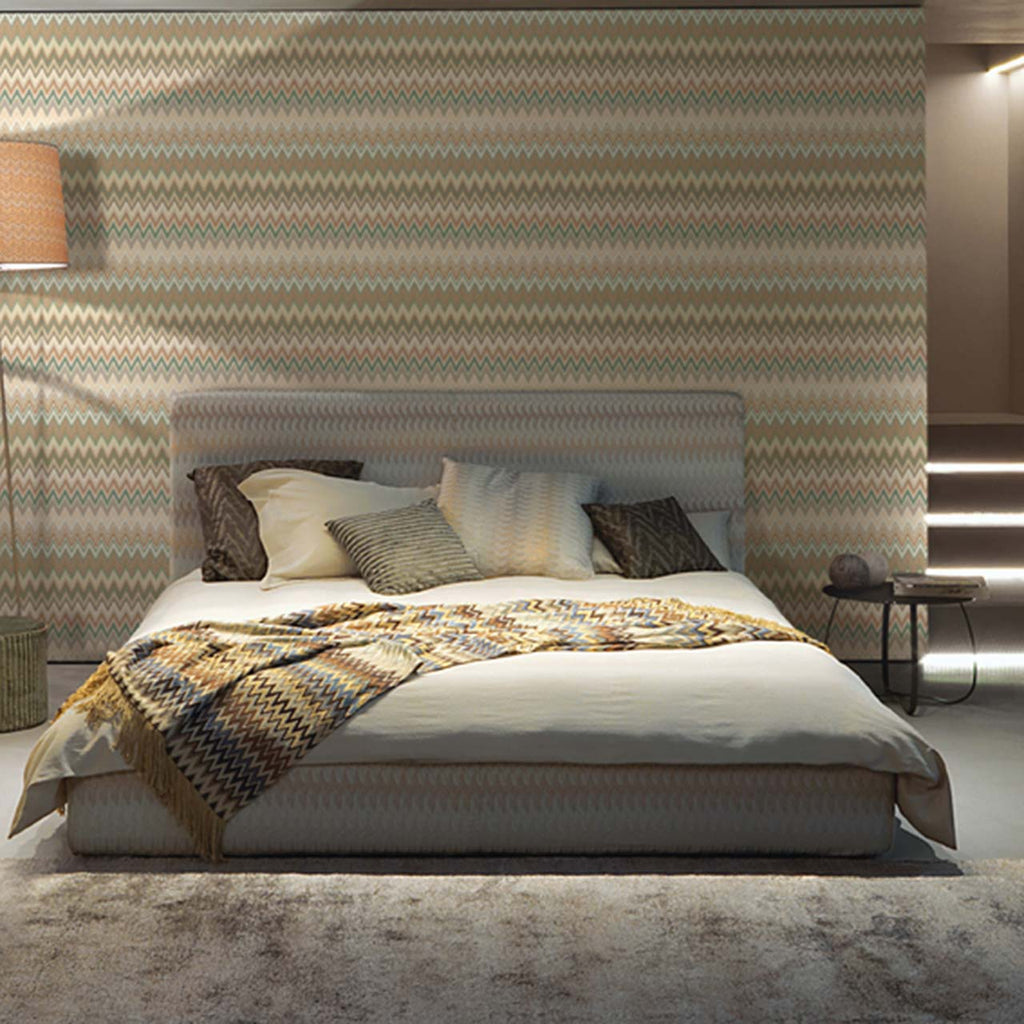 Zig Zag Multicolore Beige
