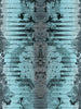 Moire Damask Gunmental Blue