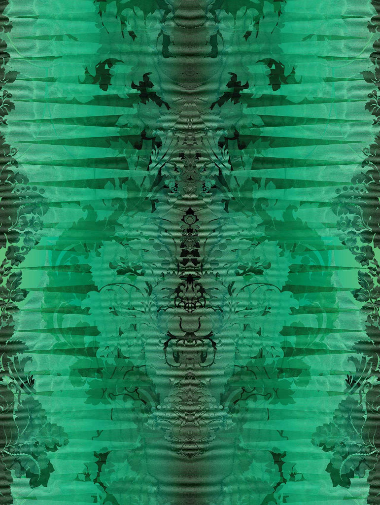 Moire Damask Oz Green