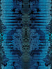 Moire Damask Sapphire Blue
