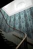 Moire Damask Gunmental Blue