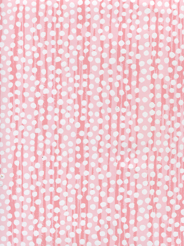 Mojave Pink on White Patent Vinyl Screen Printed | China Seas