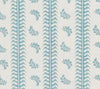 Montclair Stripe, Pale Blue on White Linen