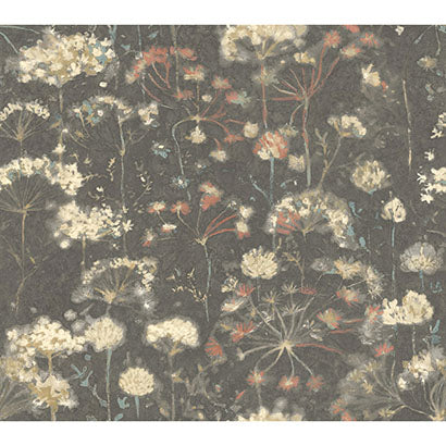 Avila Charcoal Wallcovering | Jeffrey Stevens