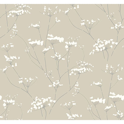 Delray Ivory Wallcovering | Jeffrey Stevens