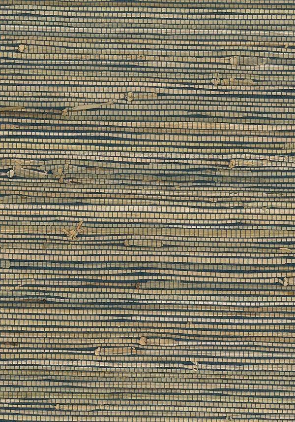 Rushcloth Contemporary Grasscloth - Blue, Brown | Architectural Wallcoverings