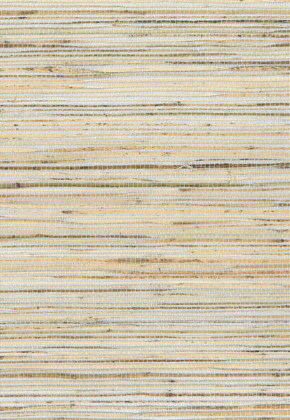 Malibu Jute Wallpaper - Contemporary Grasscloth - Brown, Metallic Silver | Malibu Wallpaper