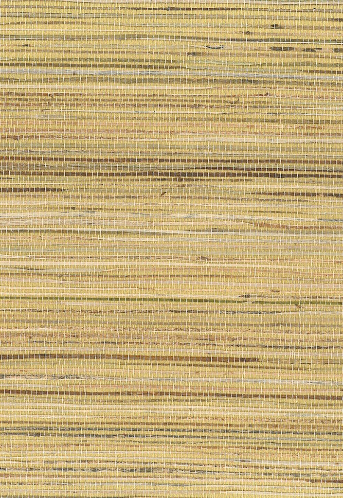 Malibu Jute Wallpaper - Contemporary Grasscloth - Brown, Metallic Gold | Malibu Wallpaper