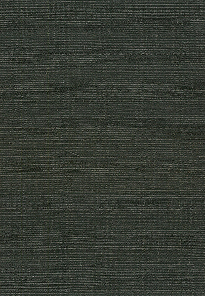 Malibu Sisal Wallpaper - Contemporary Grasscloth - Black | Malibu Wallpaper