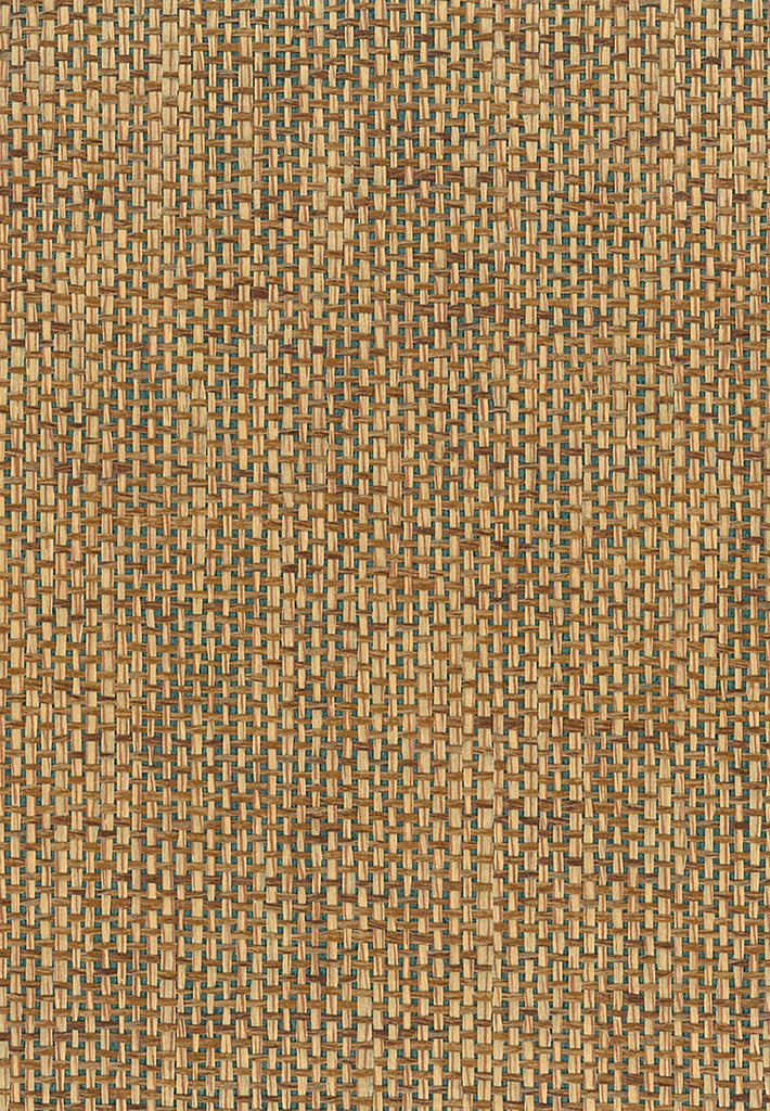 Malibu Paperweave Wallpaper - Contemporary Grasscloth - Brown, Green | Malibu Wallpaper