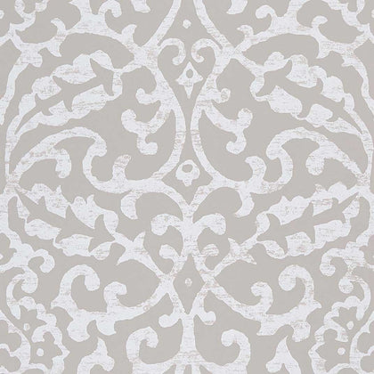 Ashdown Brideshead Grey - Grey Wallcovering | Nina Campbell
