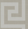 Malibu Vogue Wallpaper - Mid Century Geometric - Metallic Silver and Taupe | Malibu Wallpaper