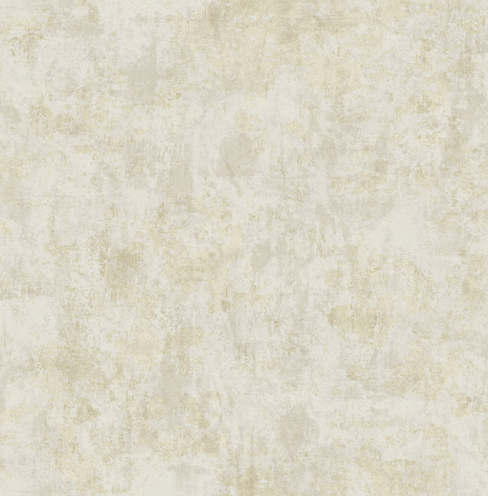 Malibu Atelier Stucco Wallpaper - Mid Century Faux - Metallic Gold and Off-White | Malibu Wallpaper