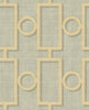 Malibu Adorn Geo Wallpaper - Mid Century Geometric - Metallic Gold and Gray | Malibu Wallpaper