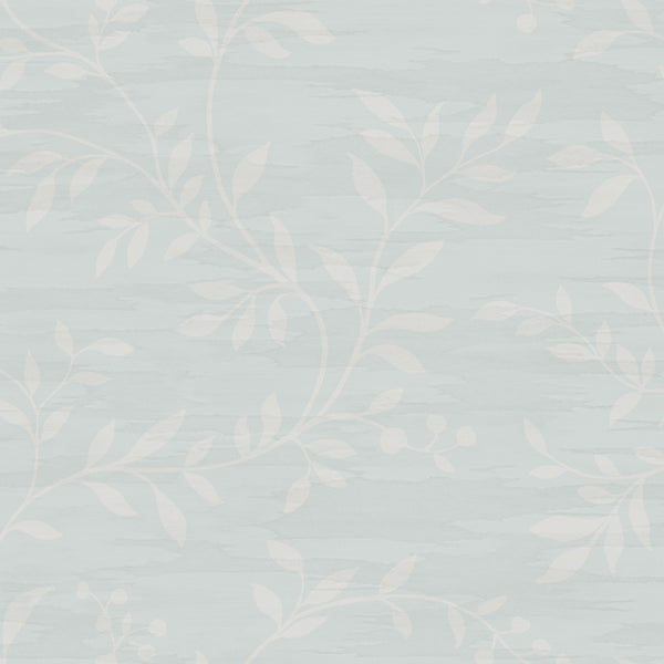 Malibu Couture Wallpaper - Mid Century Botanical - Mist and White | Malibu Wallpaper