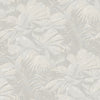 Malibu Masquerade Wallpaper - Mid Century Botanical - Gray and Off-White | Malibu Wallpaper