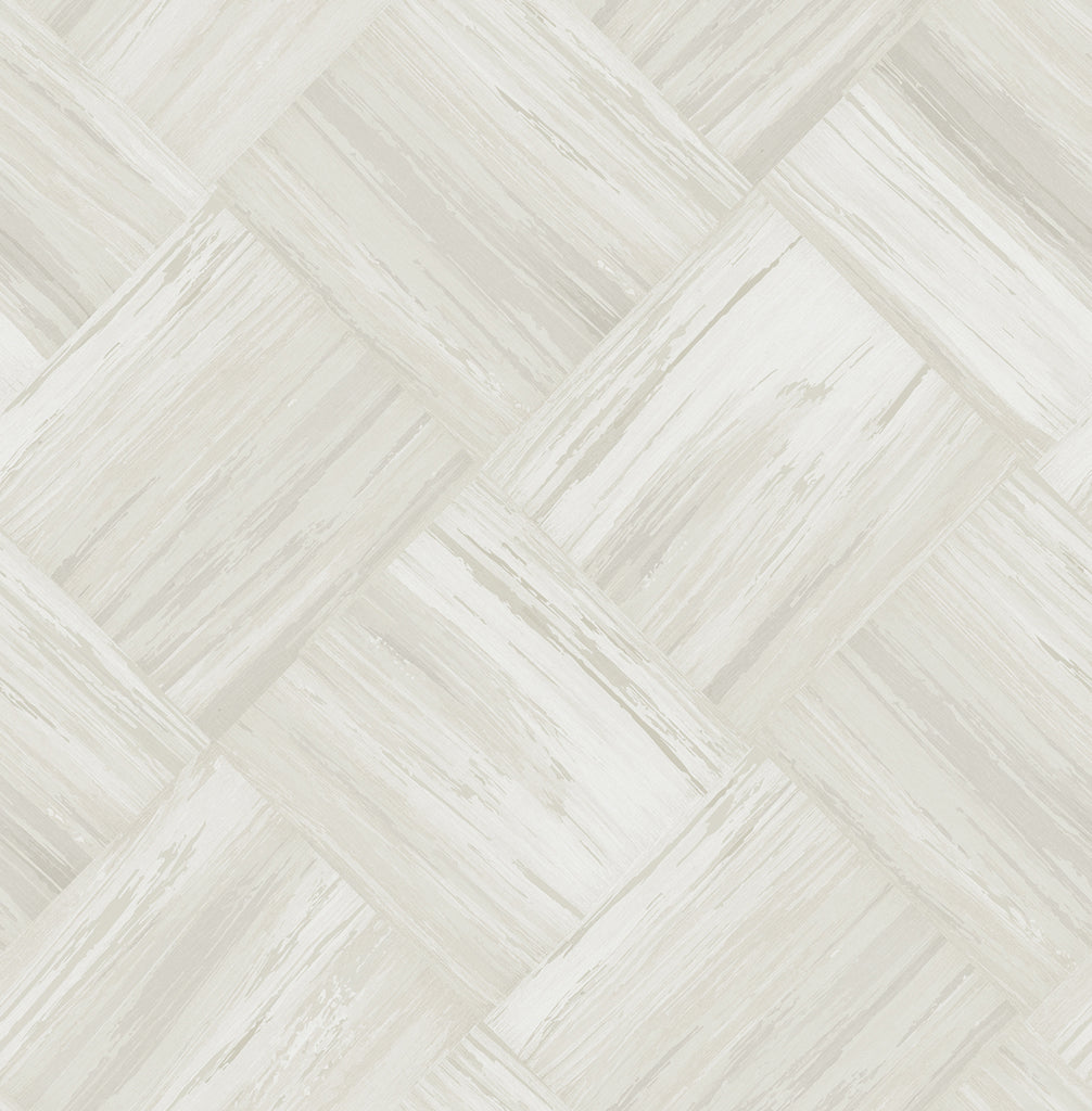 Malibu Masquerade Weave Wallpaper - Mid Century Geometric - Off-White | Malibu Wallpaper