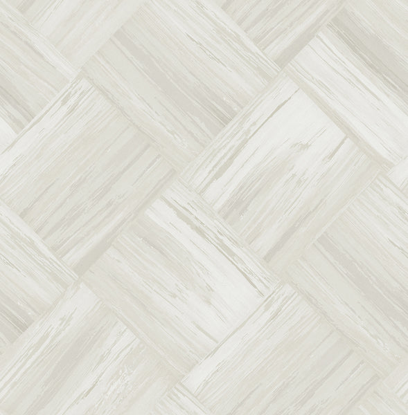 Malibu Masquerade Weave Wallpaper - Mid Century Geometric - Off-White | Malibu Wallpaper