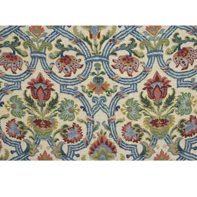 Samples and Purchasing available for New Sevilla - Multi Blue By Lee Jofa |  | Medallion / Suzani / Persian Multipurpose Print at Designer Wallcoverings and Fabrics