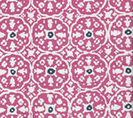 Magenta New Navy on White Wallcoverings | Suncloth