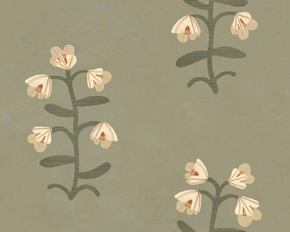 Pacific Blooming Green Wallcovering | Tres Tintas