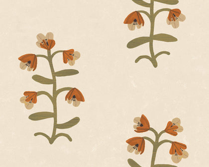 Pacific Blooming Beige Wallcovering | Tres Tintas