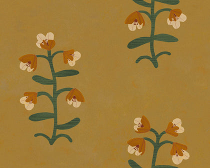 Pacific Blooming Ocher Wallcovering | Tres Tintas