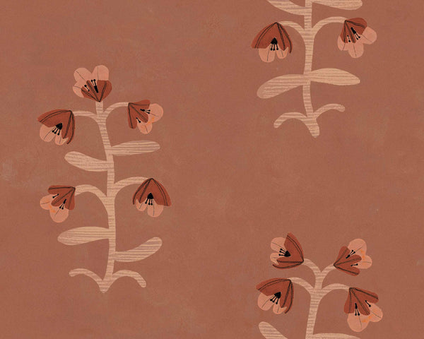 Pacific Blooming Red Wallcovering | Tres Tintas