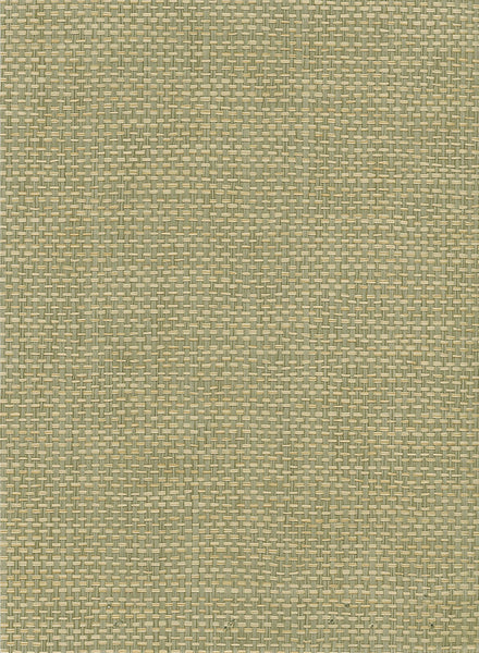 Malibu Paperweave Wallpaper - Contemporary Grasscloth - Green, Tan | Malibu Wallpaper