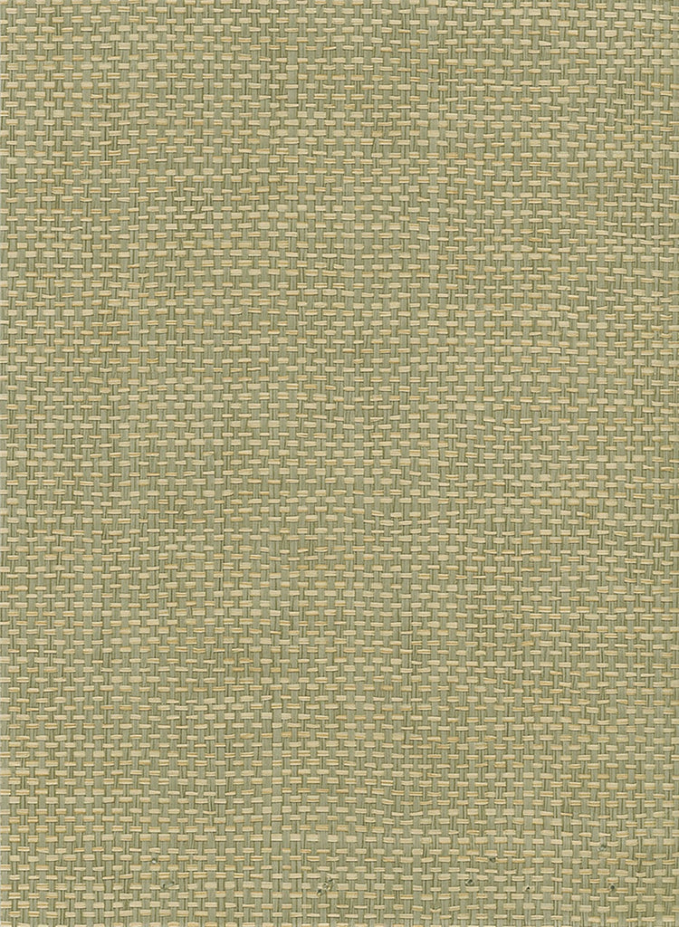 Malibu Paperweave Wallpaper - Contemporary Grasscloth - Green, Tan | Malibu Wallpaper