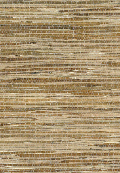 Malibu Water Hyacinth Wallpaper - Contemporary Grasscloth - Brown | Malibu Wallpaper