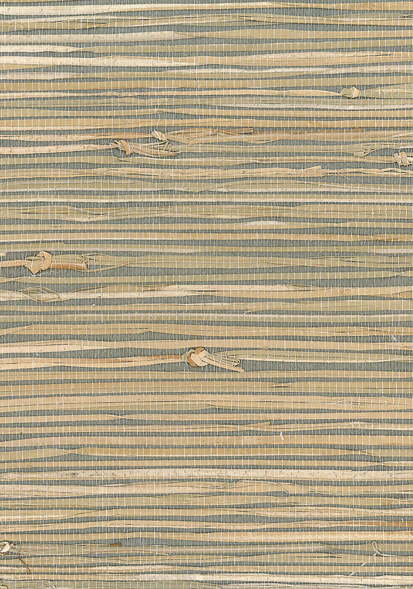Triangle Grass Contemporary Grasscloth - Brown, Green | Architectural Wallcoverings
