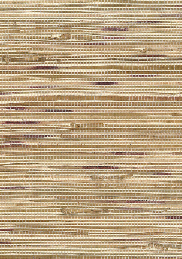 Boodle Contemporary Grasscloth - Brown, Purple/Wine | Architectural Wallcoverings