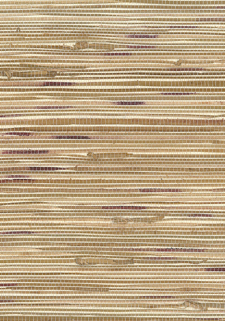 Malibu Boodle Wallpaper - Contemporary Grasscloth - Brown, Purple/Wine | Malibu Wallpaper