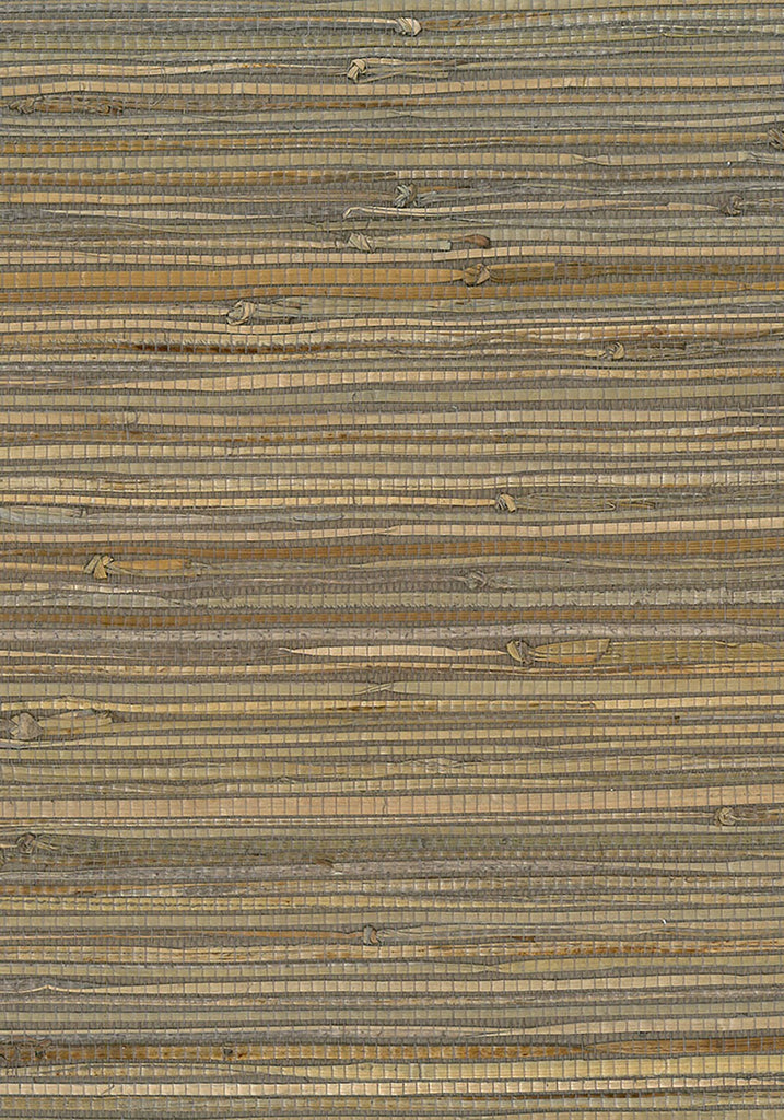 Malibu Rushcloth Wallpaper - Contemporary Grasscloth - Brown | Malibu Wallpaper