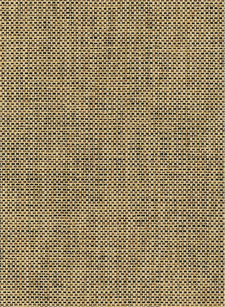 Malibu Paperweave Wallpaper - Contemporary Grasscloth - Black, Tan | Malibu Wallpaper