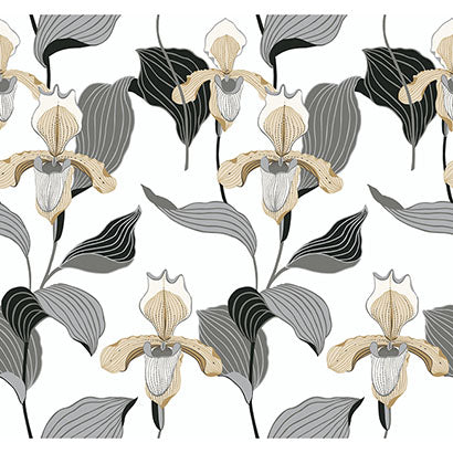 Portsmouth Ri Charcoal Wallcovering | Jeffrey Stevens