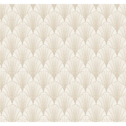 Scalloped Pearls Wallpaper | Jeffrey Stevens
