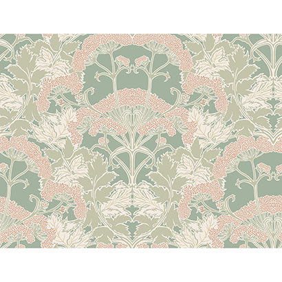 Yarrow Nouveau Wallpaper | Jeffrey Stevens