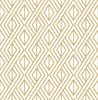 Malibu PS Gold Diamond Geometric Contemporary Geometric - Metallic Gold | Peel and Stick Removable Wallpaper