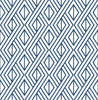Malibu PS Navy Diamond Geometric Contemporary Geometric - Navy & White | Peel and Stick Removable Wallpaper