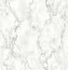 Malibu PS Faux Marble Contemporary Marbled - Gray & Metallic Silver | Peel and Stick Removable Wallpaper