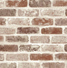 Malibu PS Washed Brick Industrial Brick - Adobe | Peel and Stick Removable Wallpaper