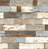 Malibu PS Colorful Shiplap Coastal Wood - Blue & Neutral | Peel and Stick Removable Wallpaper