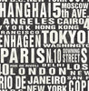 Malibu PS Around the World Contemporary Abstract - Black & White | Peel and Stick Removable Wallpaper
