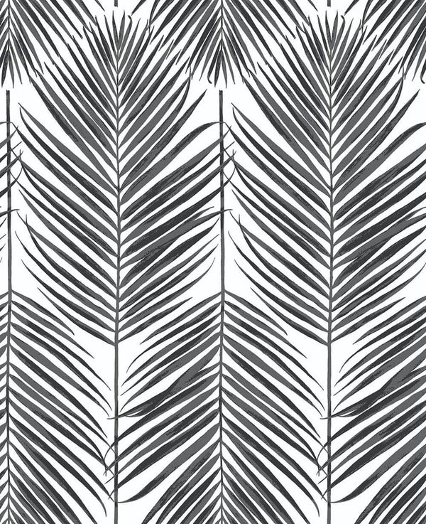 Malibu Ps Paradise Palm Tropical Botanical - Ebony | Peel and Stick Removable Wallcovering