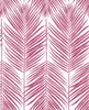 Malibu PS Paradise Palm Tropical Botanical - Cerise Pink | Peel and Stick Removable Wallpaper