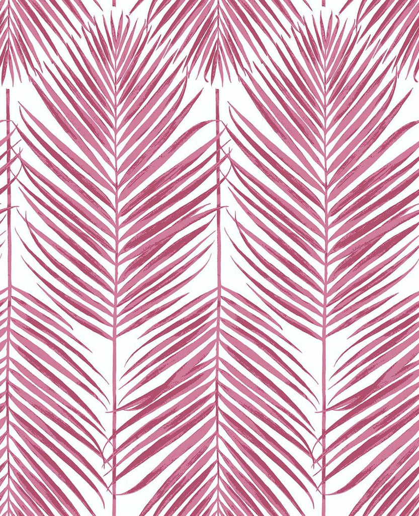 Malibu PS Paradise Palm Tropical Botanical - Cerise Pink | Peel and Stick Removable Wallpaper